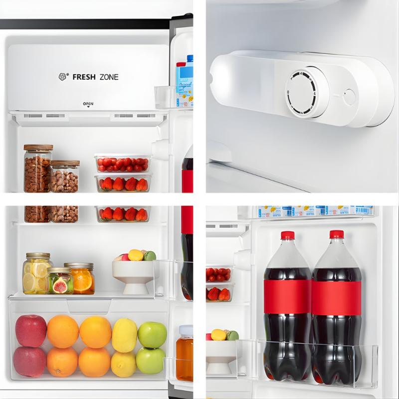 Heladera Cíclica Bajo Mesada Hisense Hrbf125b 126l Negra Negro