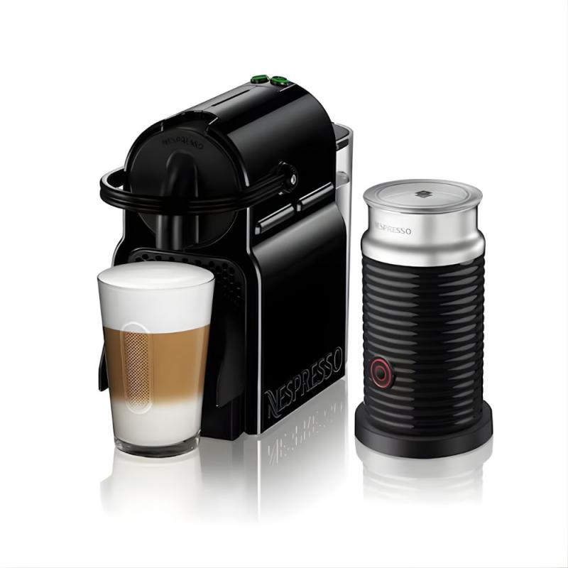 Cafetera Automática Nespresso Inissia A3d40bk + Aeroccino Negro