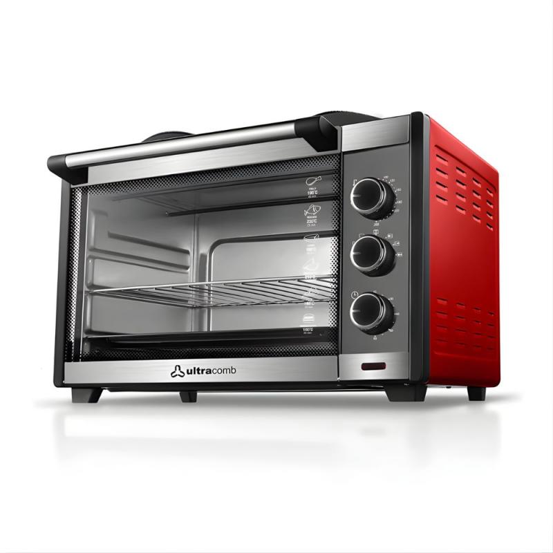 Horno Eléctrico De Mesa Con Anafes Ultracomb U45ANC 1600W Rojo