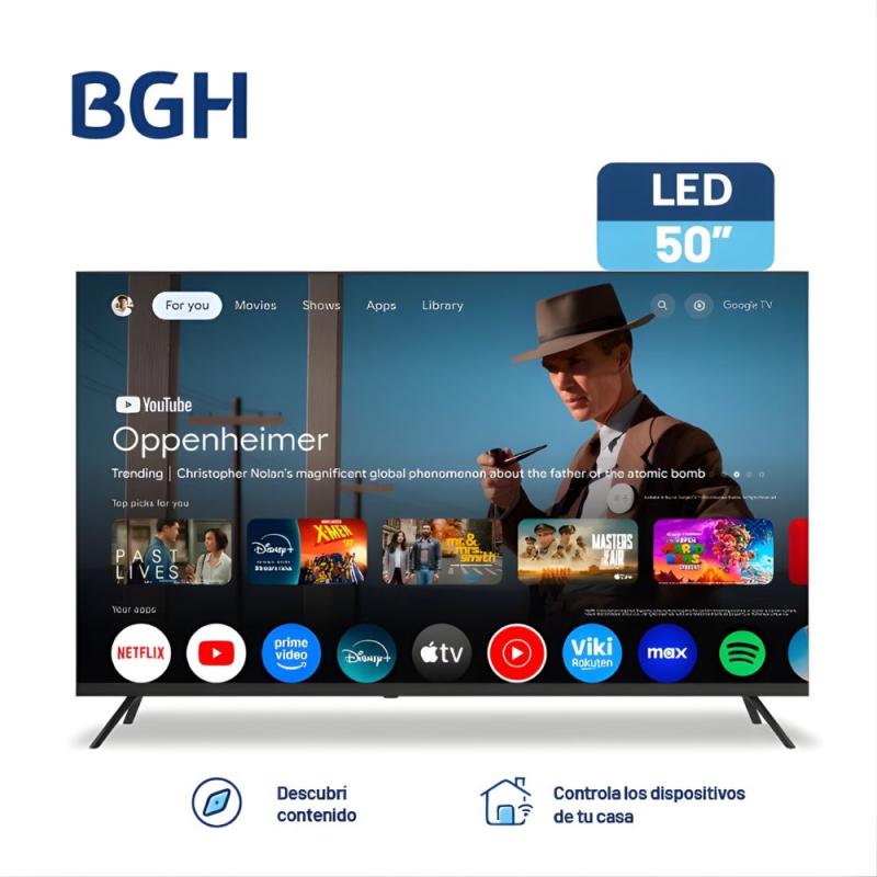 Smart Tv Bgh 50 B5026us6g Ips Dled 4k Uhd Google Tv Wifi Bt