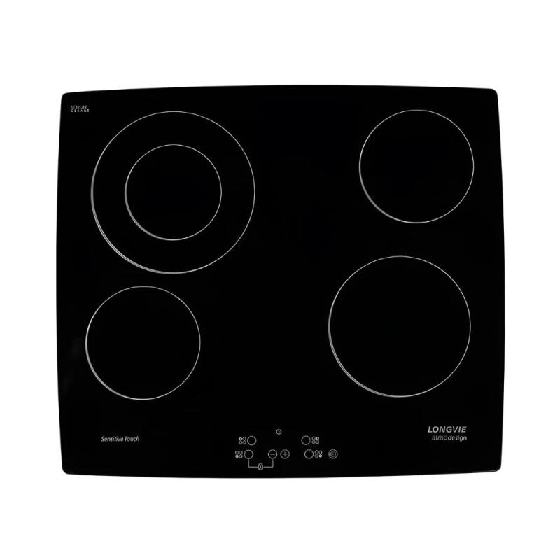 Anafe Vitrocerámico Longvie Avst360k Touch 4 Zonas Negro