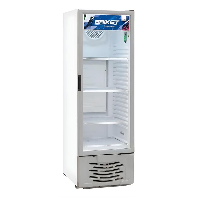 Heladera Exhibidora Vertical Briket M3000 293 Lts Blanco