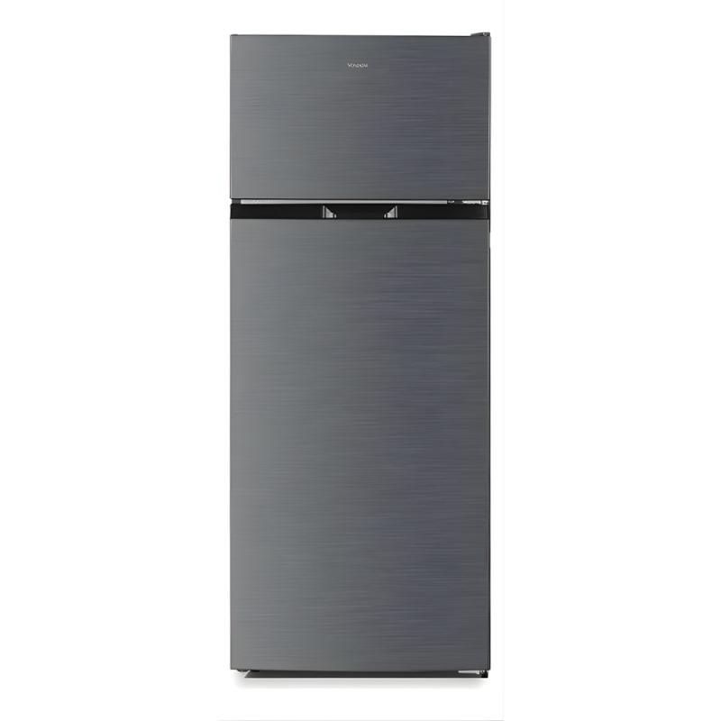 Heladera Con Freezer Cíclica Vondom TM248 252L Silver Plateado