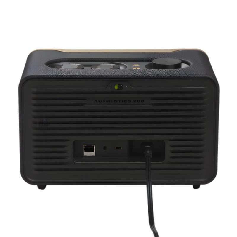 Parlante Jbl Authentics 200 Bluetooth Retro Negro
