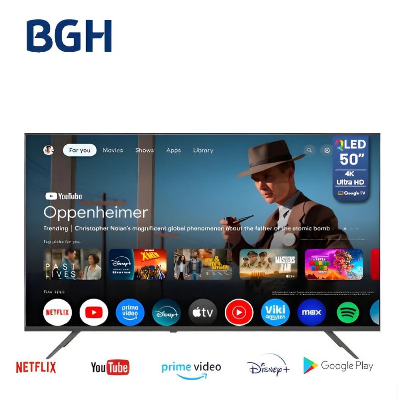 Smart Tv BGH B5026US7G 50 Pulgadas QLED UHD 4K Google TV