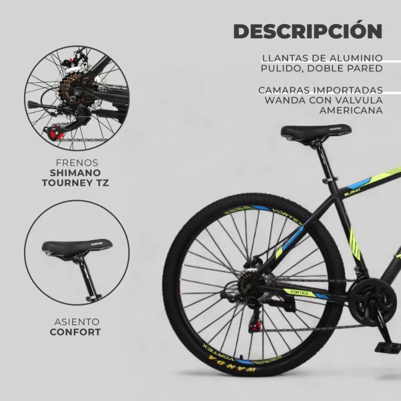 Bicicleta De Montaña Vortex Slash X R29 Freno Disco Shimano
