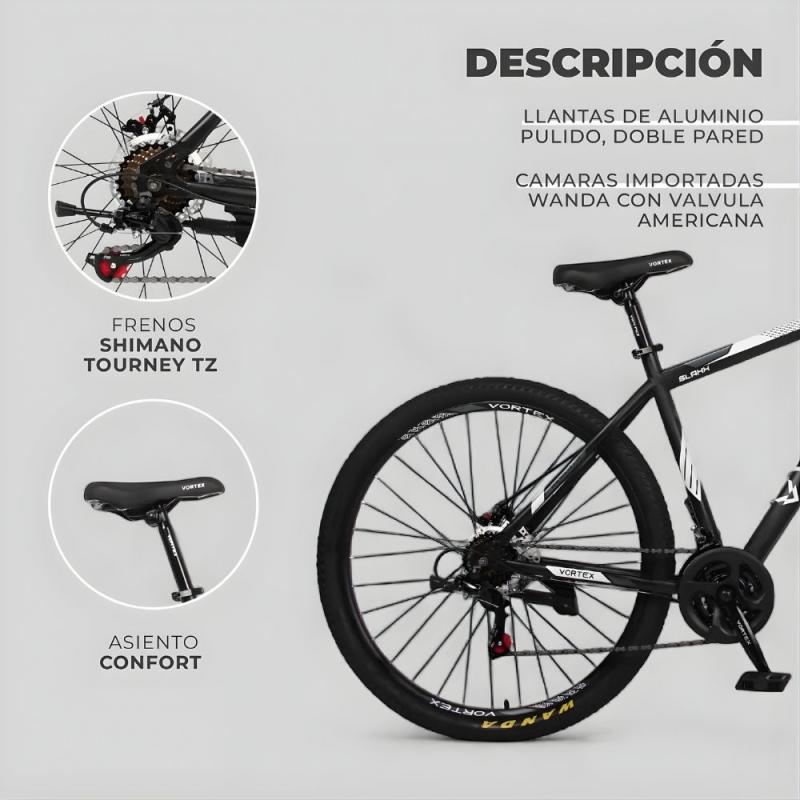 Bicicleta De Montaña Vortex Slash X R29 Freno Disco Shimano