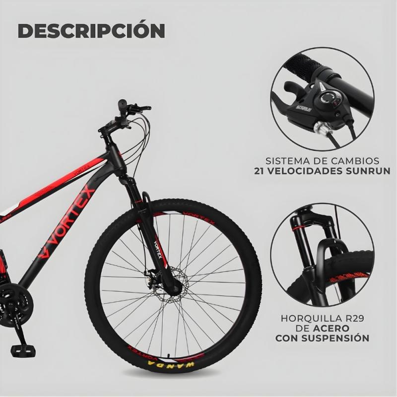 Bicicleta De Montaña Vortex Slash X R29 Freno Disco Shimano