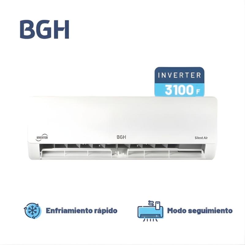 Aire Acondicionado Inverter Bgh Bsi37wcnx Frío/calor 3700w Blanco
