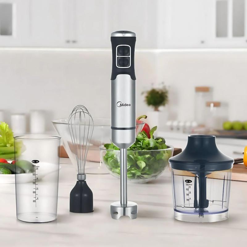 Licuadora De Mano Midea Hb-1100x3ar1 850w Inoxidable