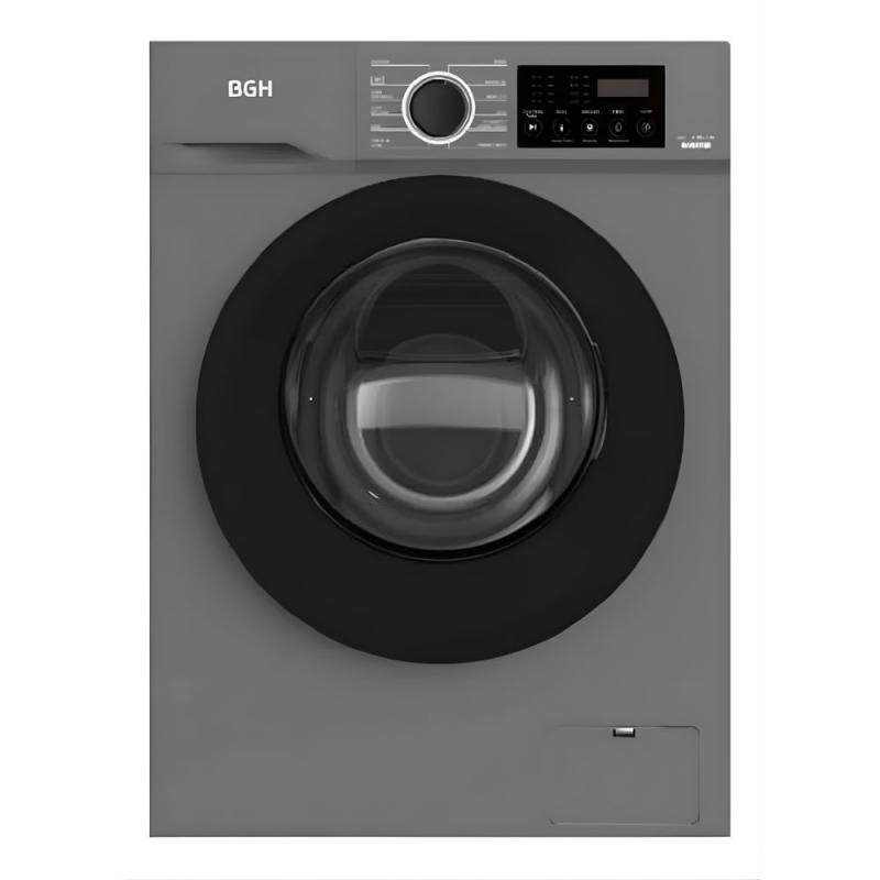 Lavarropas Inverter Frontal Bgh Bwfe06w24ar 6kg 1000rpm Gris