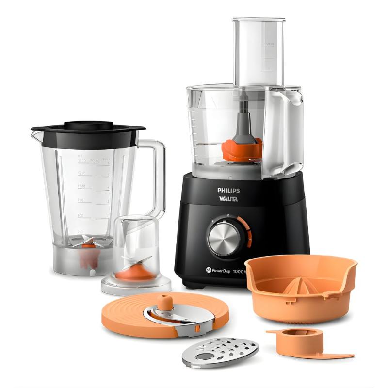 Procesadora Philips Hr7304/90 7 Funciones 1.5l 1000w 2 Vel. Negro