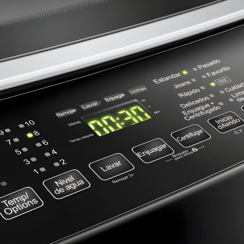 Lavarropas Automático Superior Hisense Wtja802t 6kg Gris