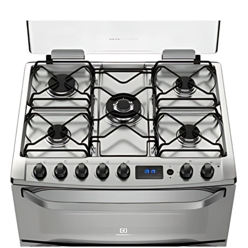 Cocina A Gas Doble Horno Electrolux 76dxr 76.2 Cm 5 Hor Inox Acero Inoxidable