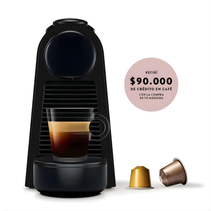 Cafetera Nespresso Essenza Mini D30 Negro 19 Bar 600 Ml Black
