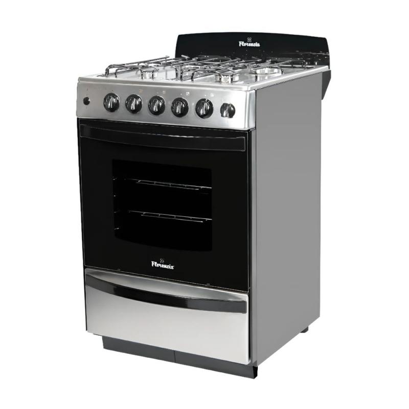 Cocina A Gas Florencia 5538F 56cm Acero Inoxidable