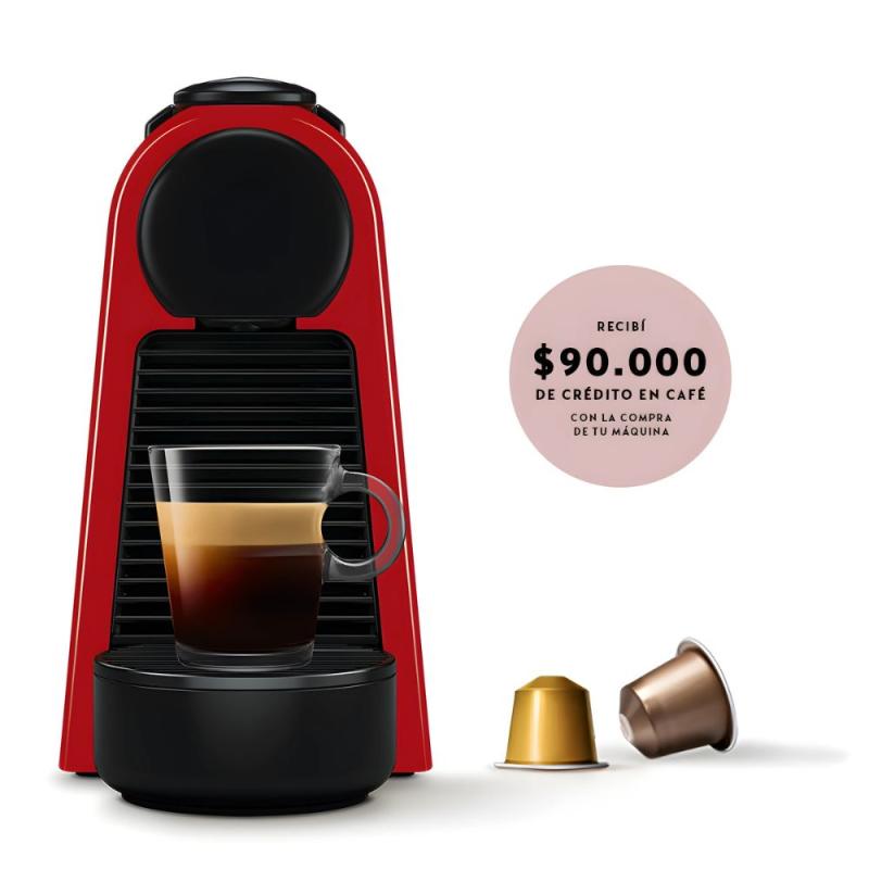 Cafetera Nespresso Essenza Mini D30 Rojo 19 Bar 600 Ml Red