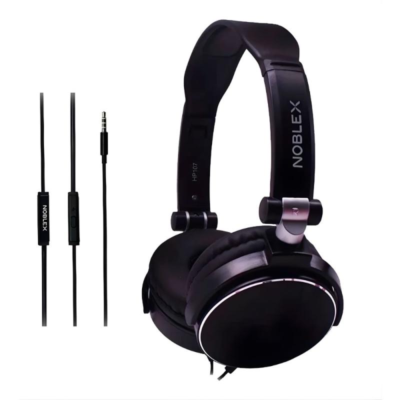 Auriculares Con Cable Y Micrófono Noblex HP107BB