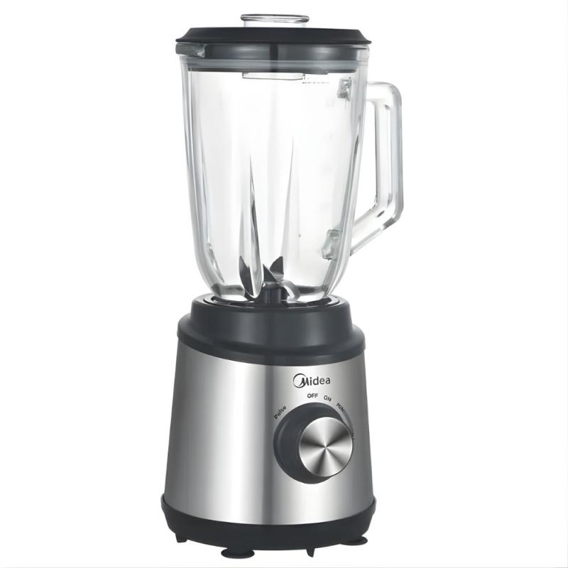 Licuadora Midea Tbm115xar1 800w 1.5l Picahielo Jarra Vidrio Negro