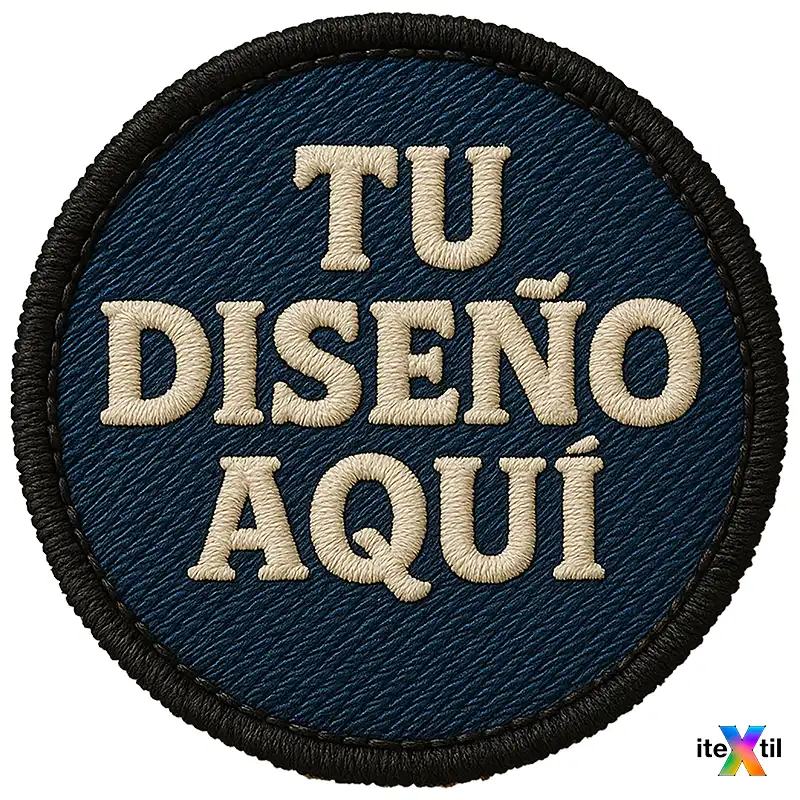 Parche bordado - "CON TU LOGO" 🧵