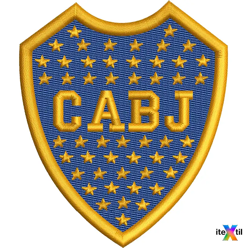 Parche bordado - "BOCA JUNIORS" 🧵