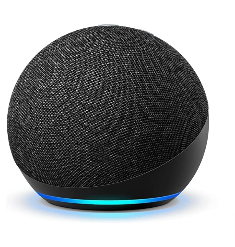 Carbón Echo reacondicionado certificado (4.a generación) | Centro de hogar inteligente con enrutador Wifi en malla eero | Convierte Echo Dot en un extensor wifi