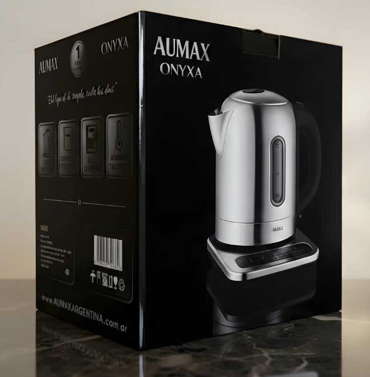 Pava Electrica Digital Aumax Onyxa 1,7 L Acero Inox Acero Inoxidable