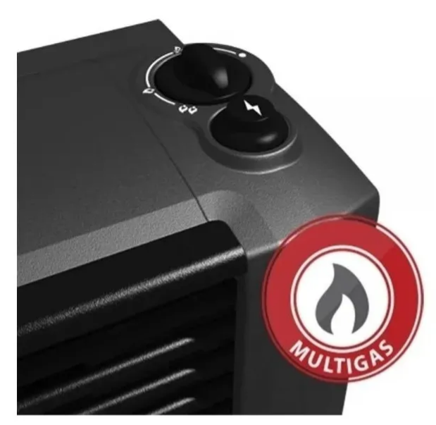 Calefactor Coppens 5000 Cal Sin Salida Peltre Acero Multigas Grafito