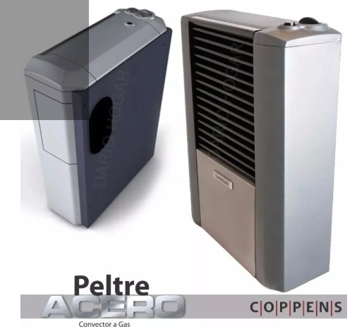 Calefactor Coppens Tb 6000 TERMOSTATO PELTRE ACERO IZQUIERDA