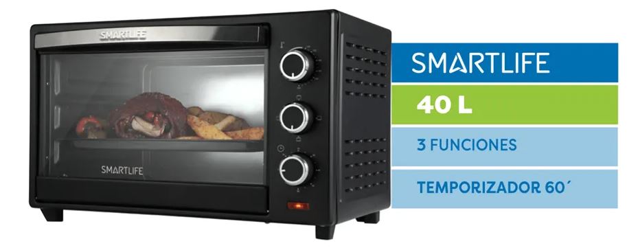 Horno Electrico Smartlife Grill Sl-go0040pn 40 Litros