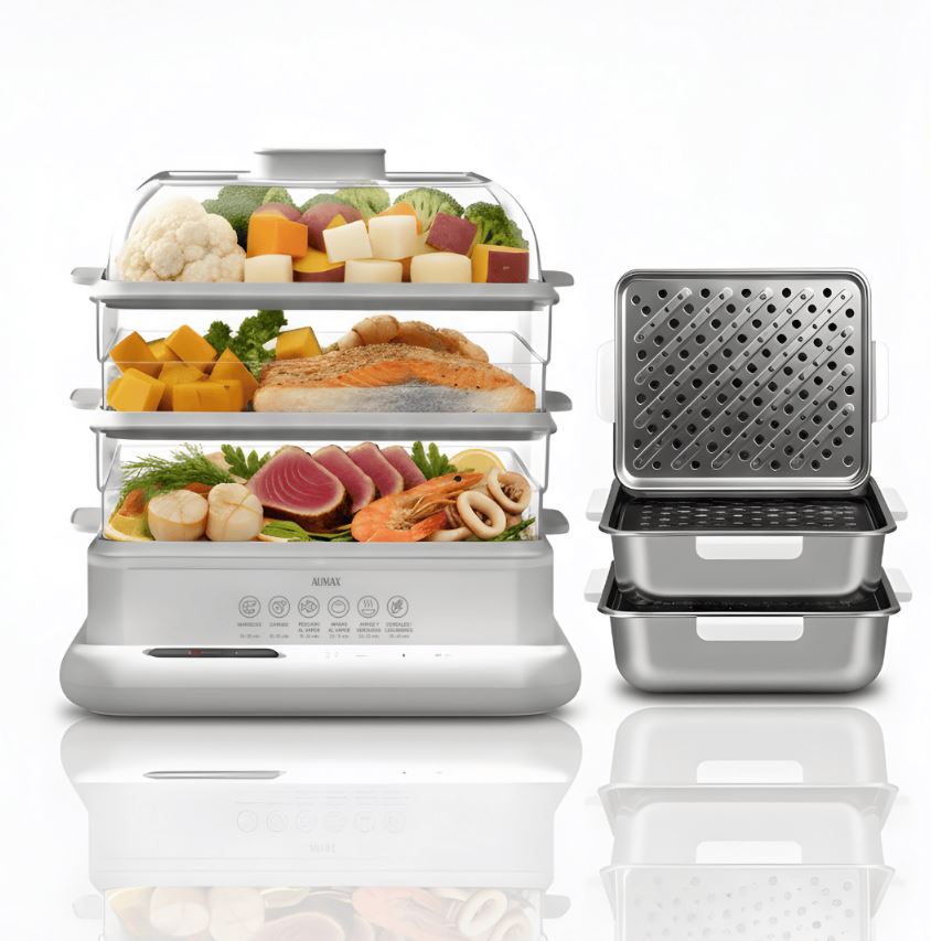 Vaporera Digital Aumax AURA JWS-999AC 800W racks Metalicos