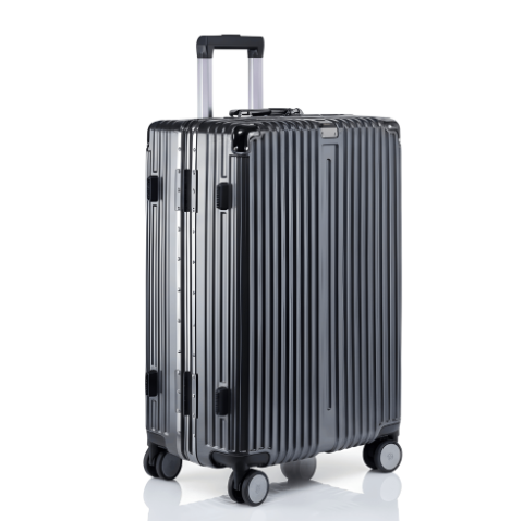 VALIJA AUMAX ALLUMIA GREY / GUNMETAL MEDIANA 24" ABS+PC-4024G TSA