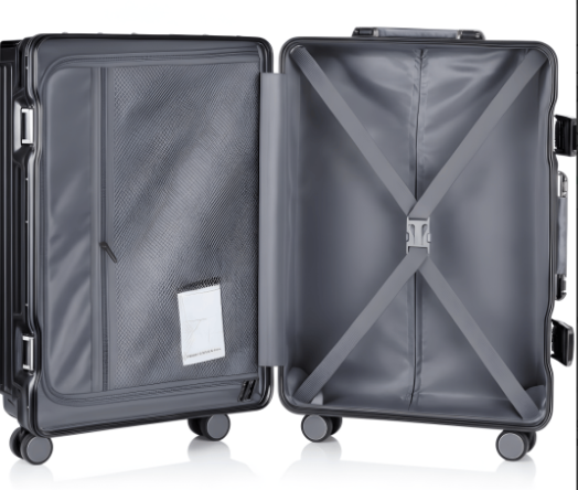 VALIJA AUMAX ALLUMIA GREY / GUNMETAL MEDIANA 24" ABS+PC-4024G TSA