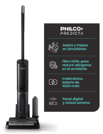 Aspiradora Y Trapeadora Inalámbrica Predicta Philco PHFWT14PI