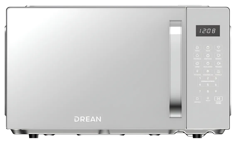 Microondas Drean Hmd20arsb0 20 Litros 1100 Watts SILVER