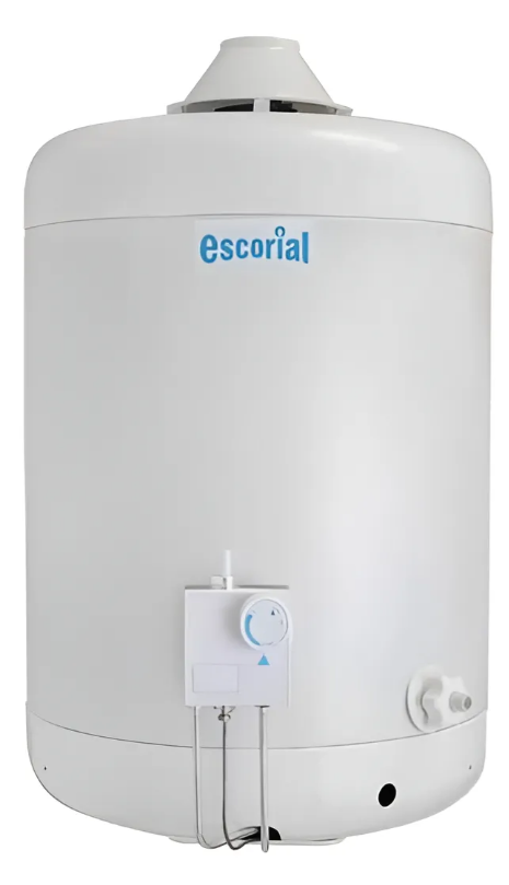 Termotanque Escorial 45 Litros Multigas Carga Superior Blanco