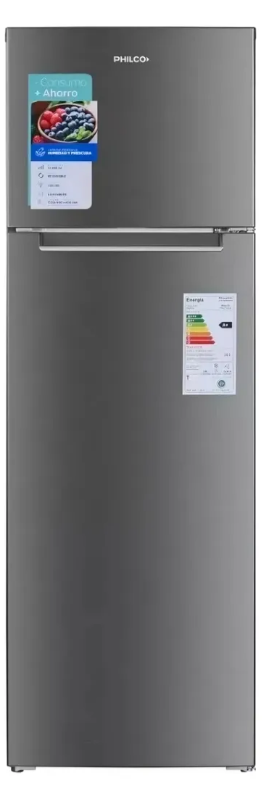 Heladera Philco Acero 320 Litros Clase A+ Ciclica