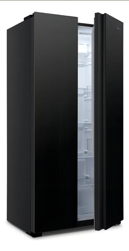 Heladera Side By Side Black Hisense Rs3n428nab 468l No Frost Negro
