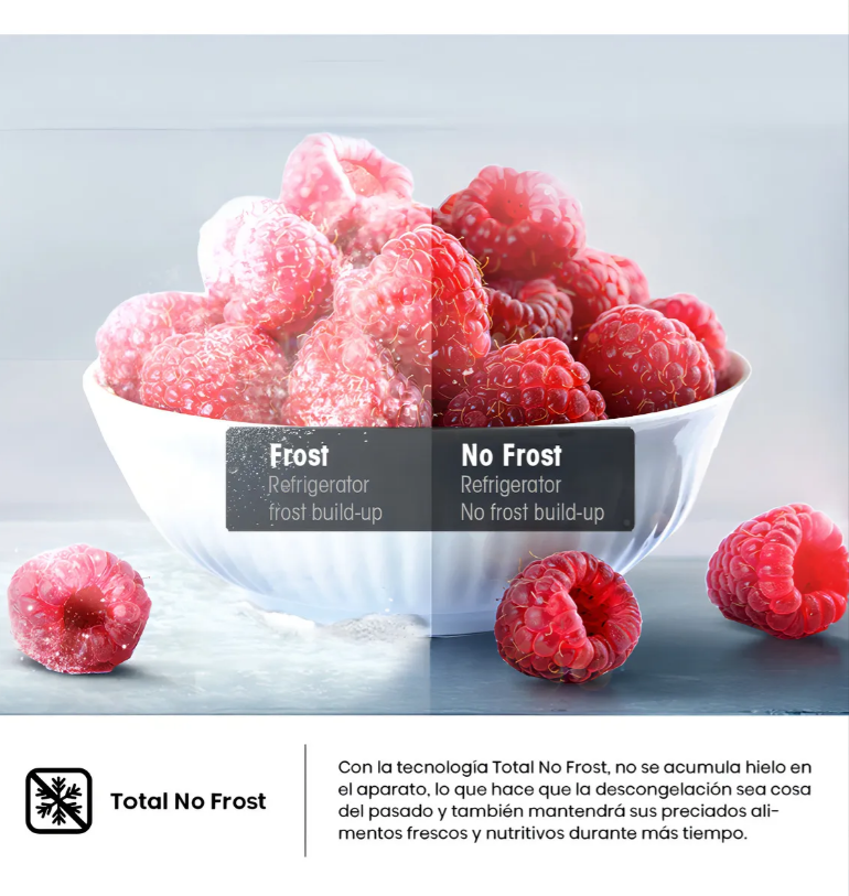 Heladera Side By Side Black Hisense Rs3n428nab 468l No Frost Negro