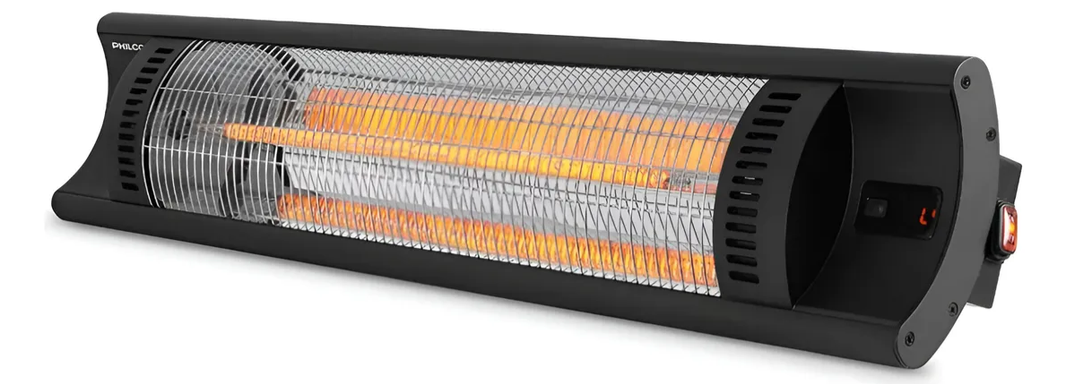 Calefactor Infrarrojo De Pared Philco Pbsv2022p 2000w Color Negro