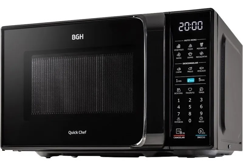 Microondas Bgh B120dn20I 20 Litros 700 Watts Digital Negro