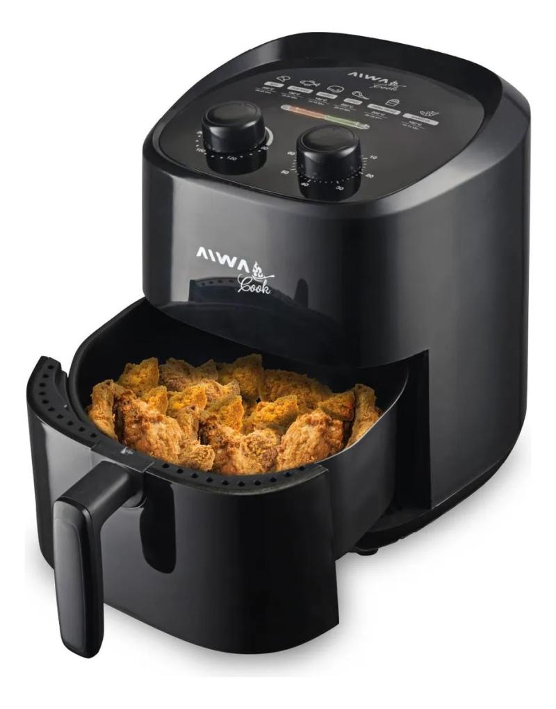 Freidora Sin Aceite Aiwa Cook 3,6 litros 1400W AW-FA35N Negra