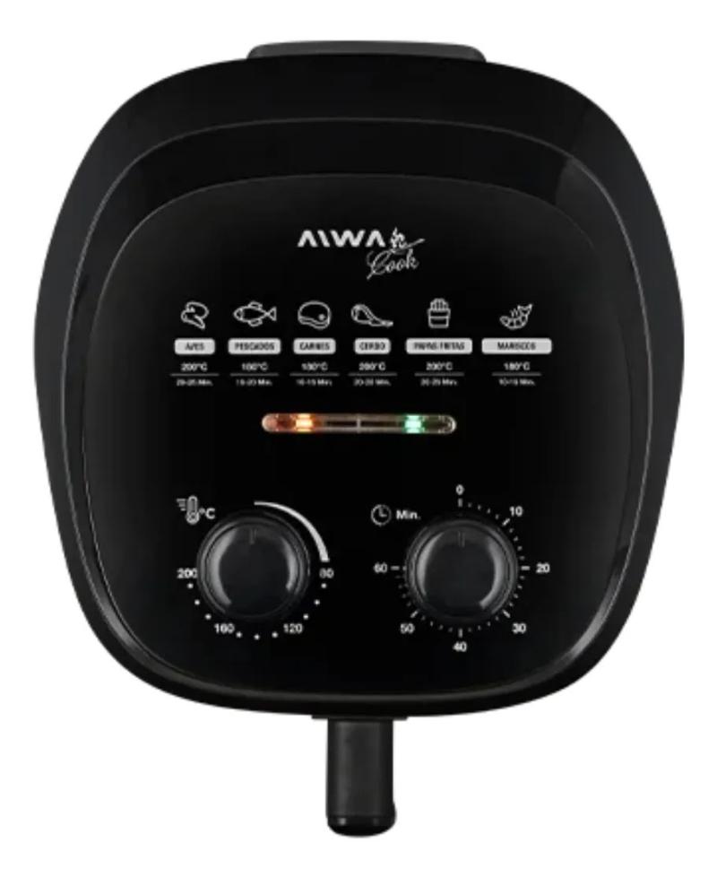 Freidora Sin Aceite Aiwa Cook 3,6 litros 1400W AW-FA35N Negra