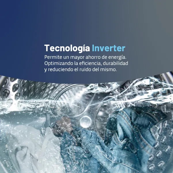 Lavarropas Bgh Inverter Carga Frontal 6kg Bwfe06w24ar Blanco