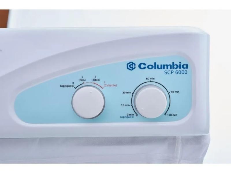 Secarropas Por Aire Caliente Columbia Scp-6000 Eléctrico 6kg Color Blanco