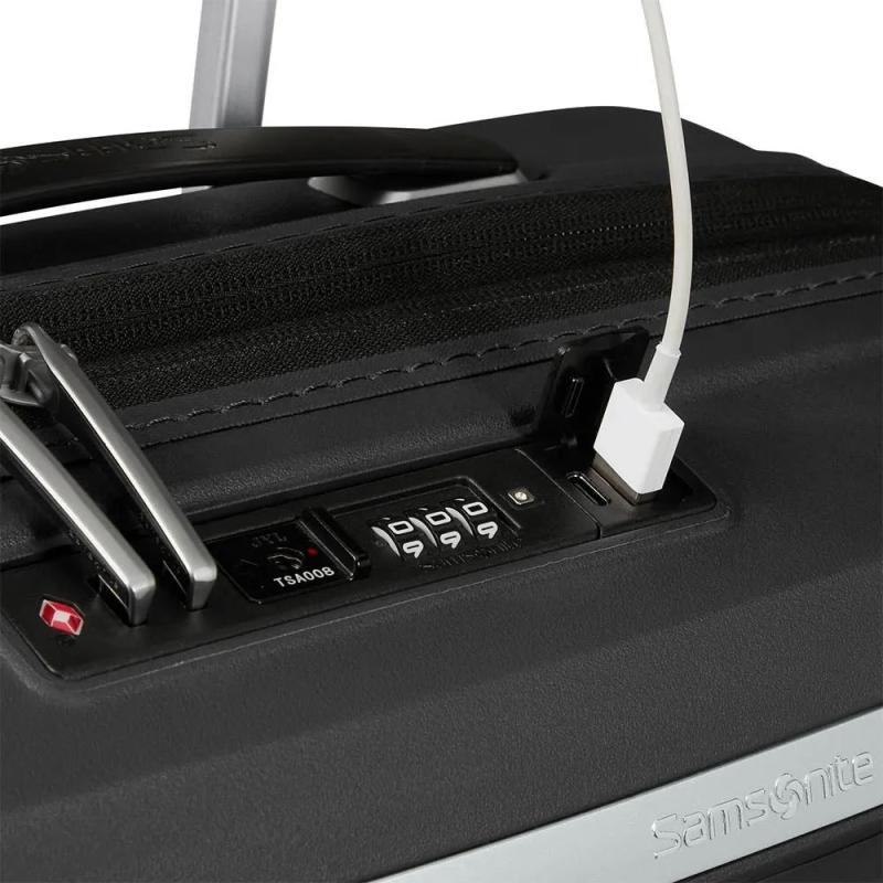 Valija Carry On Samsonite Upscape 55/20 Color Black Spinner