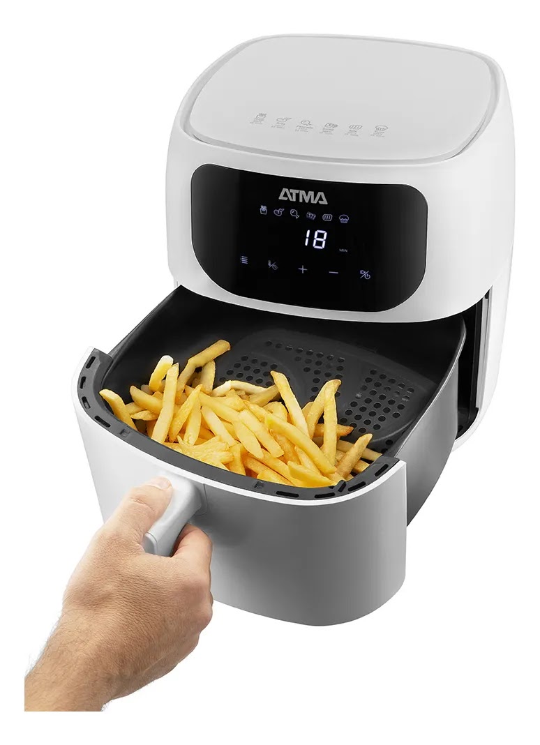 Freidora De Aire Digital Atma Fr60ar Sin Aceite Pro 6,5l BLANCA