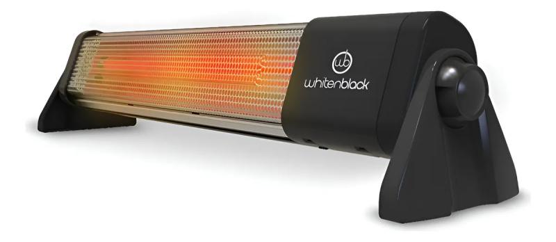 Calefactor Infrarrojo Whitenblack 1200w Chwb02 Piso / Pared
