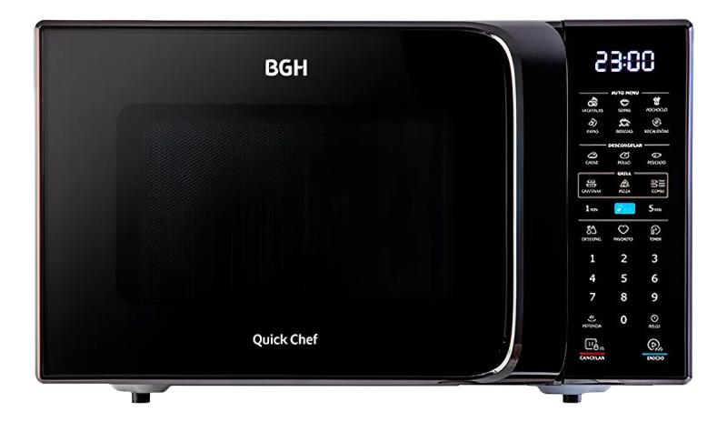 Microondas Bgh B223dn20 Eco Digital 23l 800w Negro