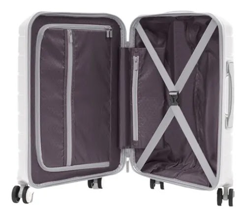 Valija Samsonite Octolite Rigida Tamaño Grande 8 Ruedas 360 Grados BLANCA